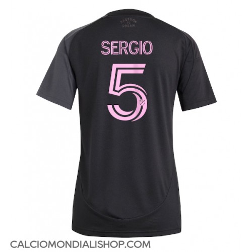Maglie da calcio Inter Miami Sergio Busquets #5 Seconda Maglia Femminile 2025-26 Manica Corta